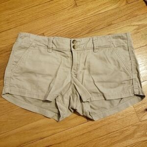 American Eagle AEO Khaki Chino Shorts Booty Sexy Casual Everyday EUC